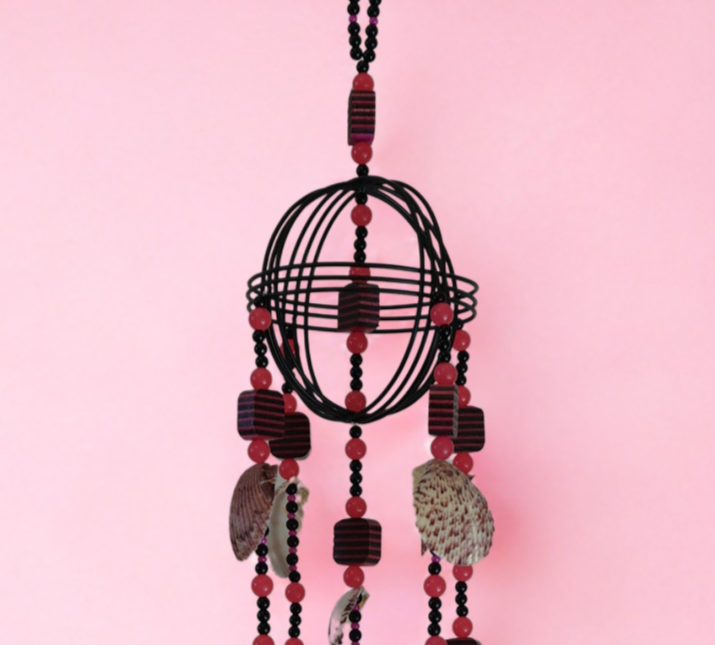 Shell wind chimes - non wood top hangers - Tidal Drifts