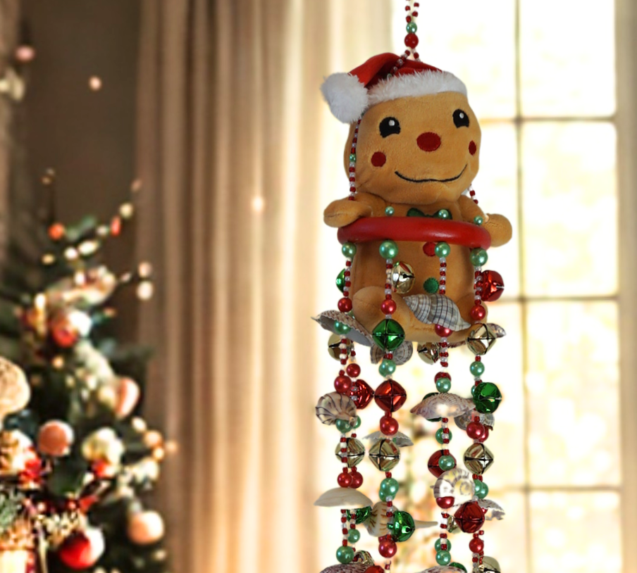 Shell wind chimes for the holidays - Tidal Drifts